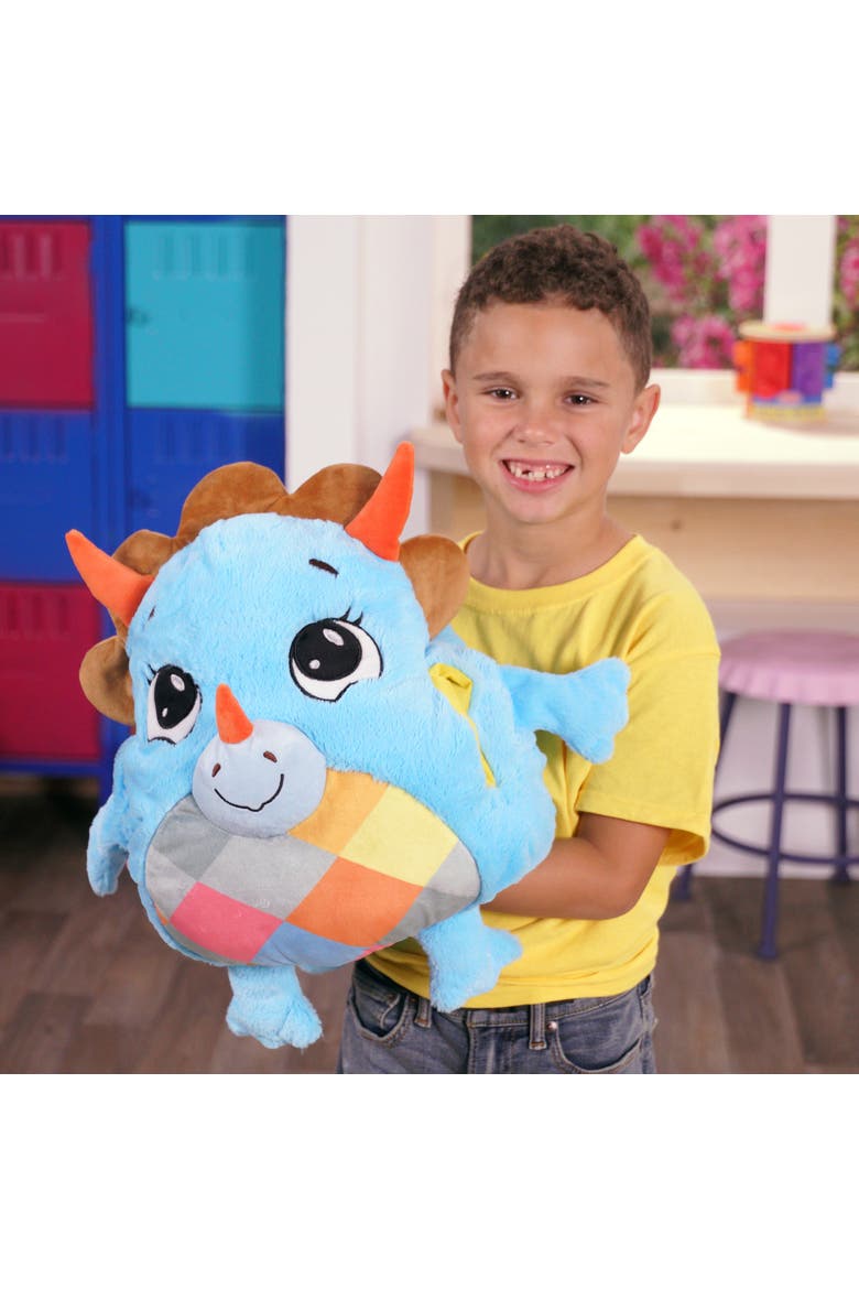 Plush Triceratops, Alternate, color, Multicolored
