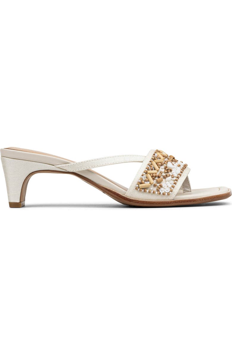 Donald Pliner Dhora Block Heel Sandal, Alternate, color, Natural/White