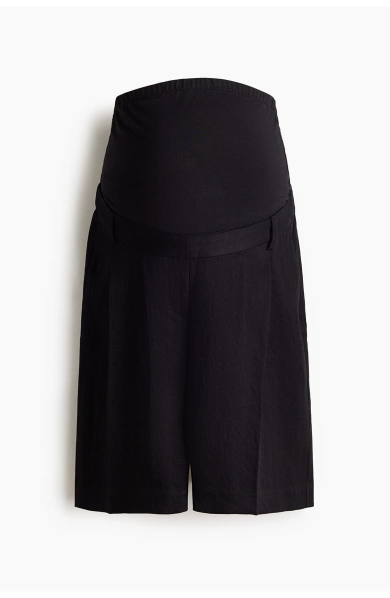 H&M Mama Bermuda Shorts, Main, color, Black