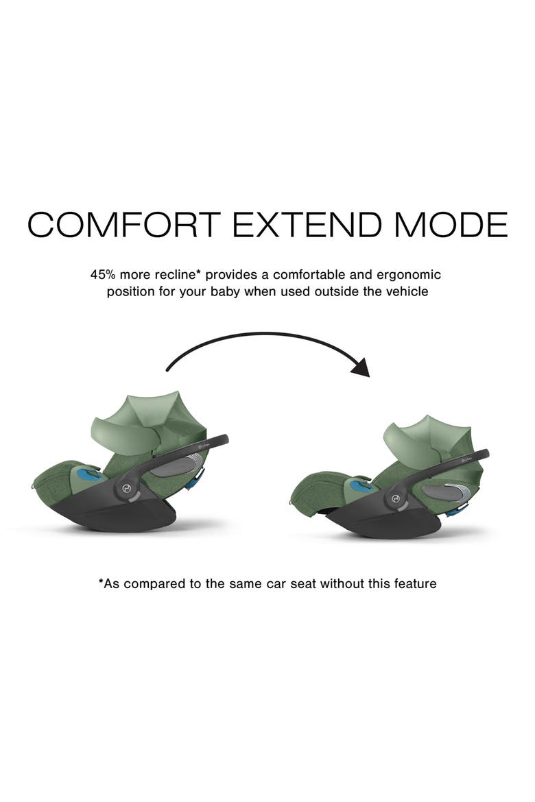 Platinum Cloud T Comfort Extend SensorSafe™ Car Seat & Base, Alternate, color, LEAF GREEN