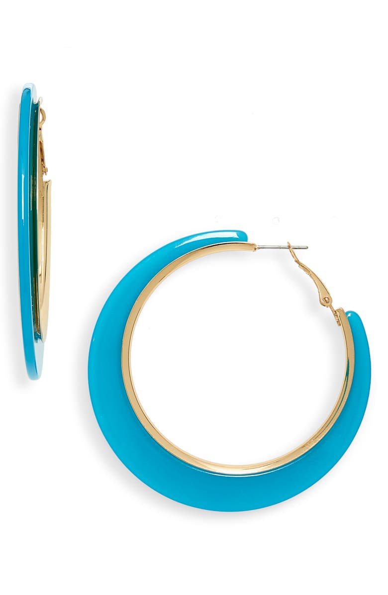 BP. Resin Hoop Earrings, Main, color,