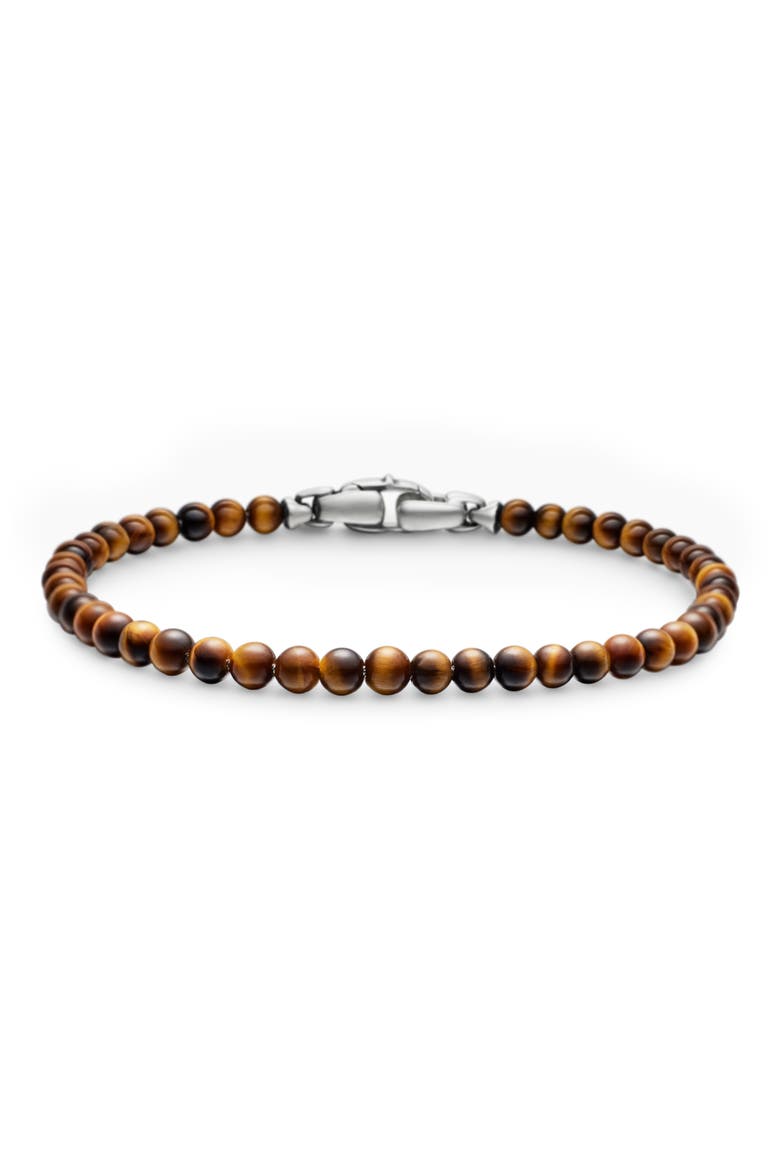 Men's Spiritual Beads Bracelet, Main, color, TIGERS EYE