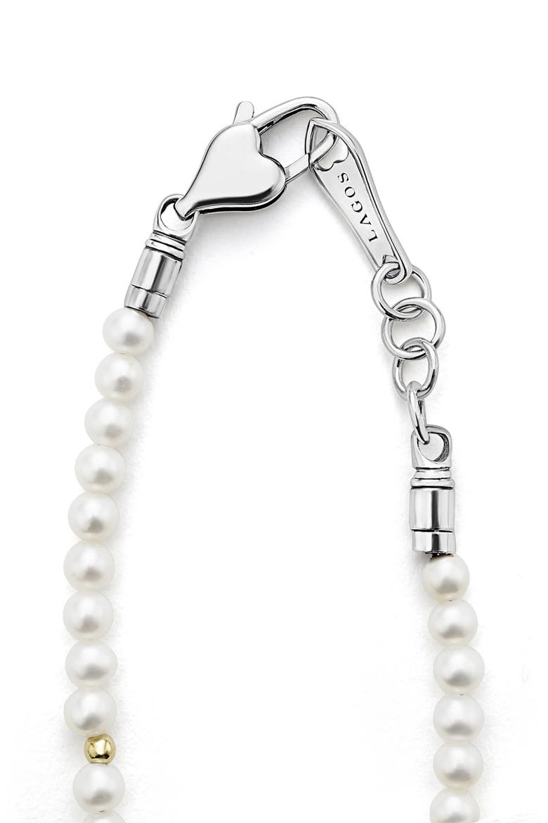 Kids' Cultured Pearl Bracelet, Alternate, color, PEARL