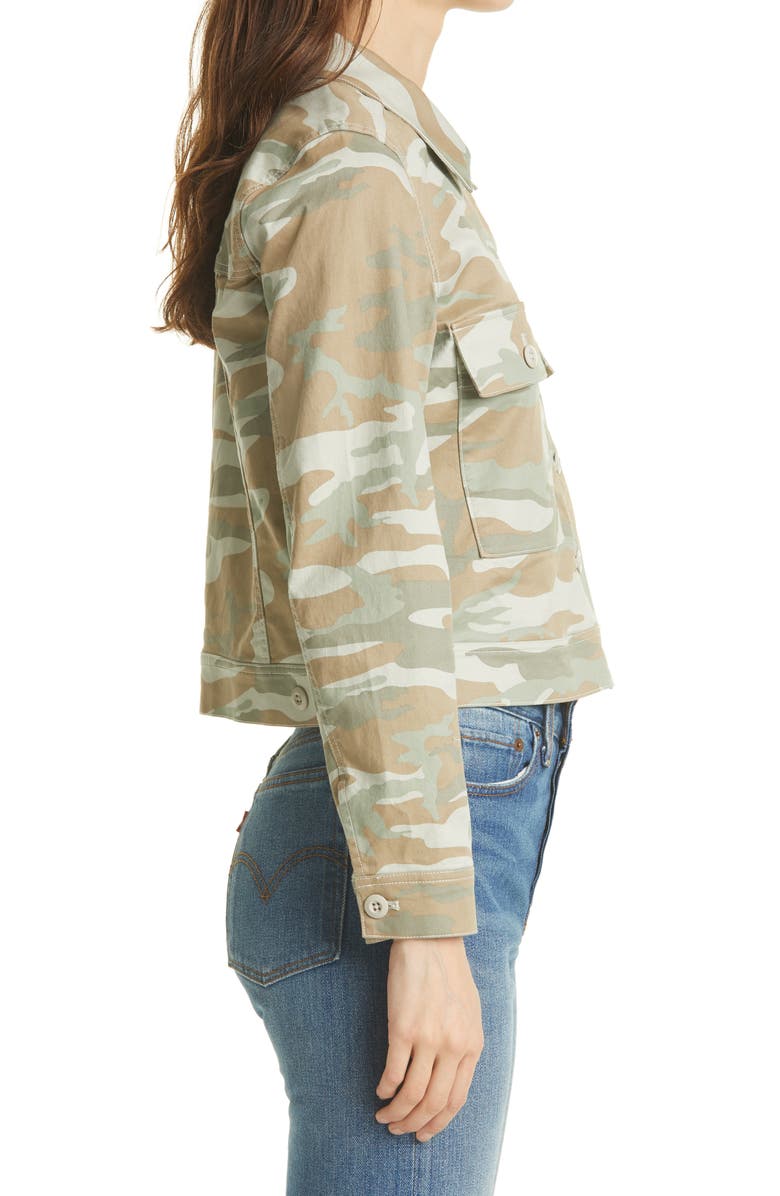 Rails Steffi Camo Print Stretch Cotton Trucker Jacket, Alternate, color, 