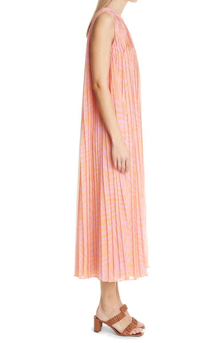 Lafayette 148 New York Willow Pleated Midi Dress, Alternate, color, 