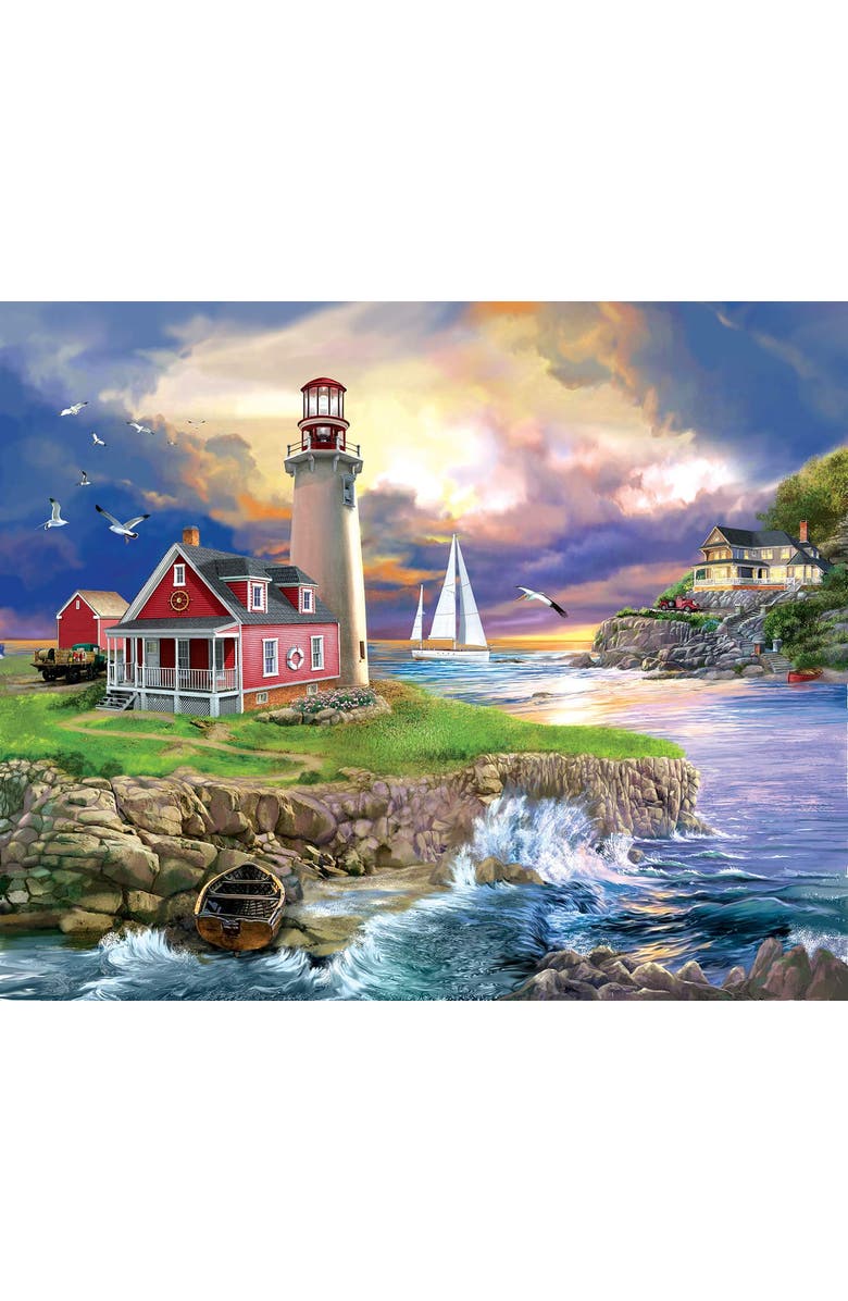 Sunsout Sunset Point Lighthouse 1000 piece Jigsaw Puzzle for Adults, Alternate, color, Multicolor