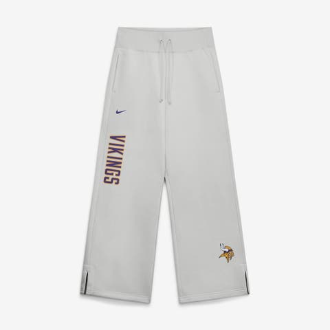 Women's Nike  Gray Minnesota Vikings Primetime Phoenix Fleece Wide-Leg Sweatpants