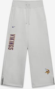 Nike Women's Nike Gray Minnesota Vikings Primetime Phoenix Fleece Wide-Leg Sweatpants