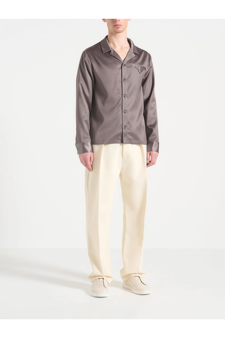 Constant Satin Shirt, Main, color, Taupe