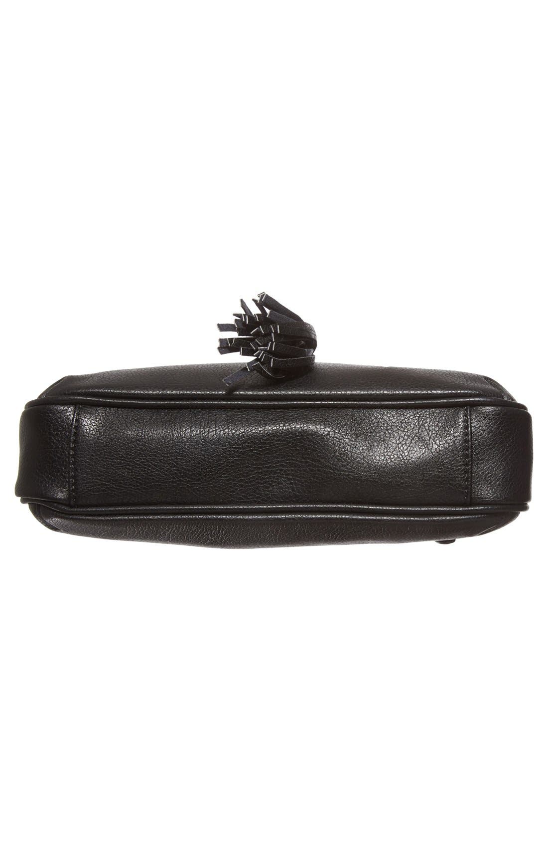 'Noble' Faux Leather & Genuine Calf Hair Shoulder/Crossbody Bag, Alternate, color, LEOPARD