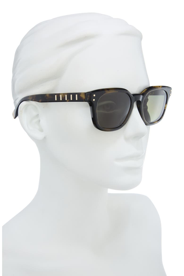 Five Sisters Square Sunglasses, Alternate, color, HAVANA / GREEN