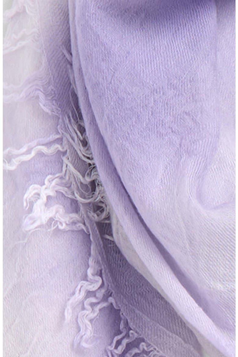 Tie Dye Fringe Scarf, Alternate, color, PURPLE