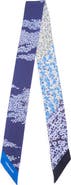 FERRAGAMO Fiorenza Floral Reversible Silk Skinny Scarf