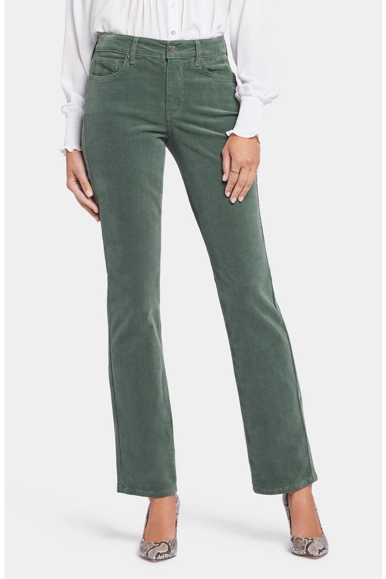 Marilyn Straight Leg Corduroy Pants, Main, color, SAGE LEAF