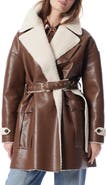 DO by Dee Ocleppo Irene Belted Faux Shearling Coat