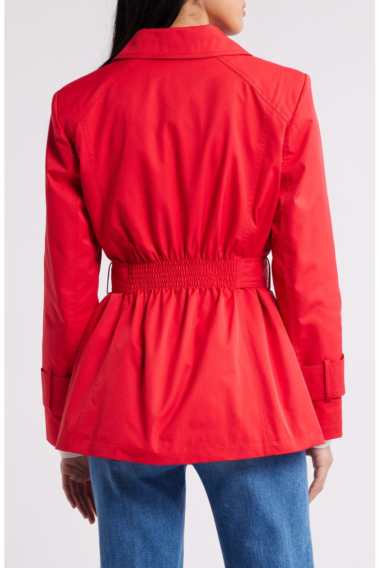 Belted Trench Coat, Alternate, color, POPPY RED