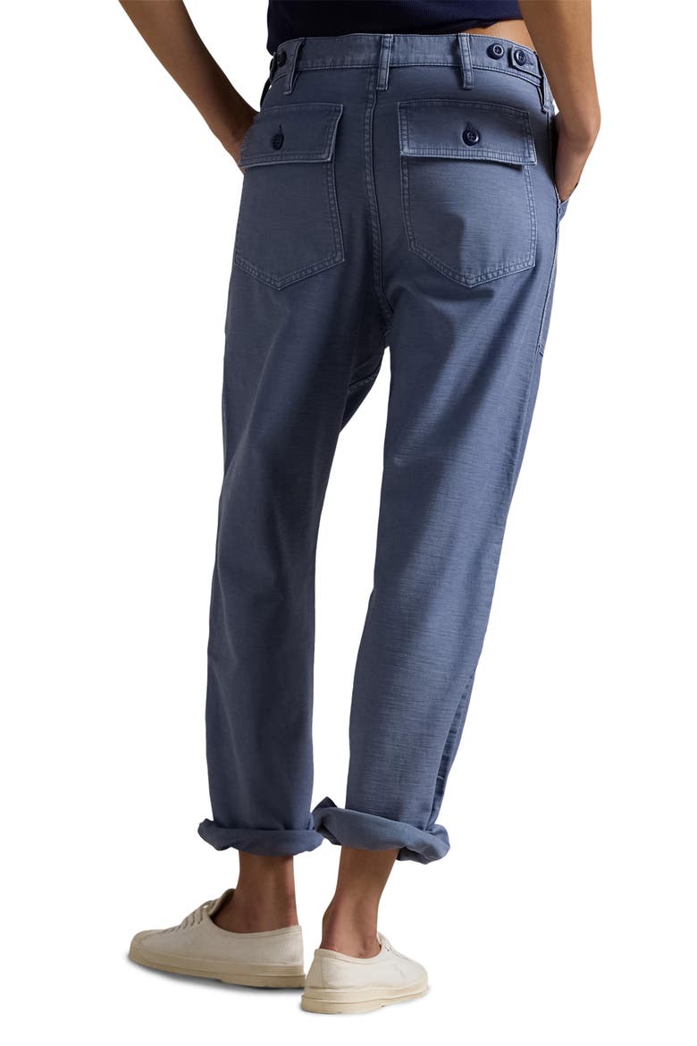 The Rickey Straight Leg Cotton Sateen Pants, Alternate, color, FRENCH WORKWEAR BLUE