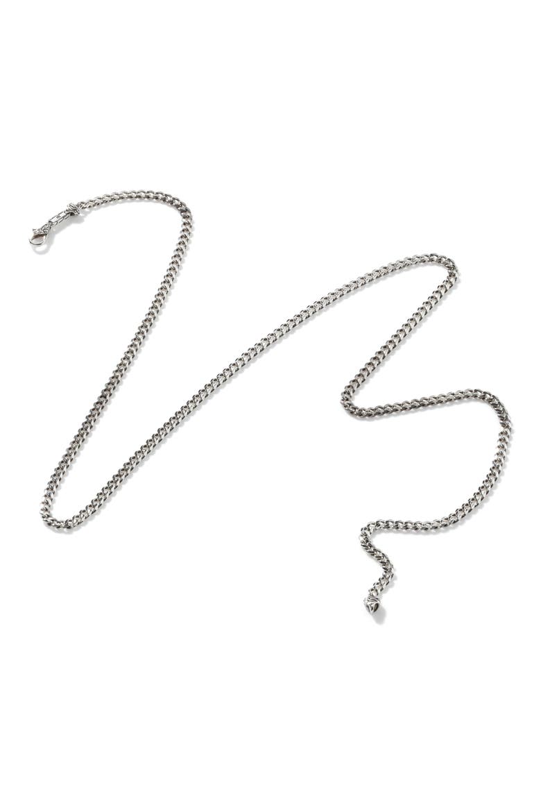 Sterling Silver Curb Chain Necklace, Alternate, color, SILVER