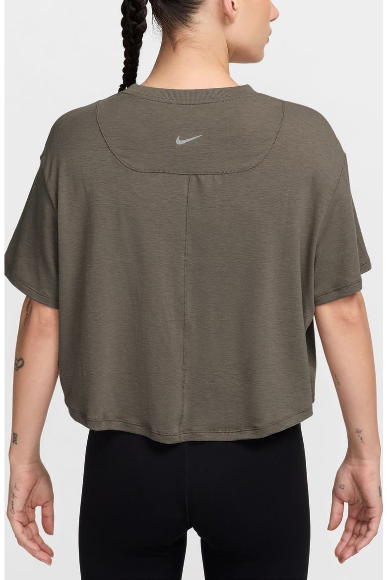 One Relaxed Dri-FIT Crop Top, Alternate, color, 233 MINK BROWN/CLEAR