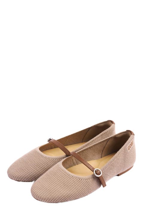 Wool Cashmere Knitted Ballet Flats