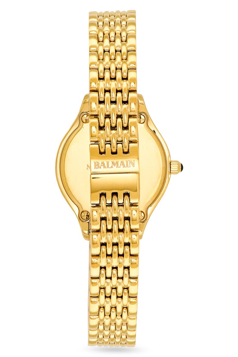 de Balmain Bracelet Watch, 25mm, Alternate, color, YELLOW GOLD PVD COATING