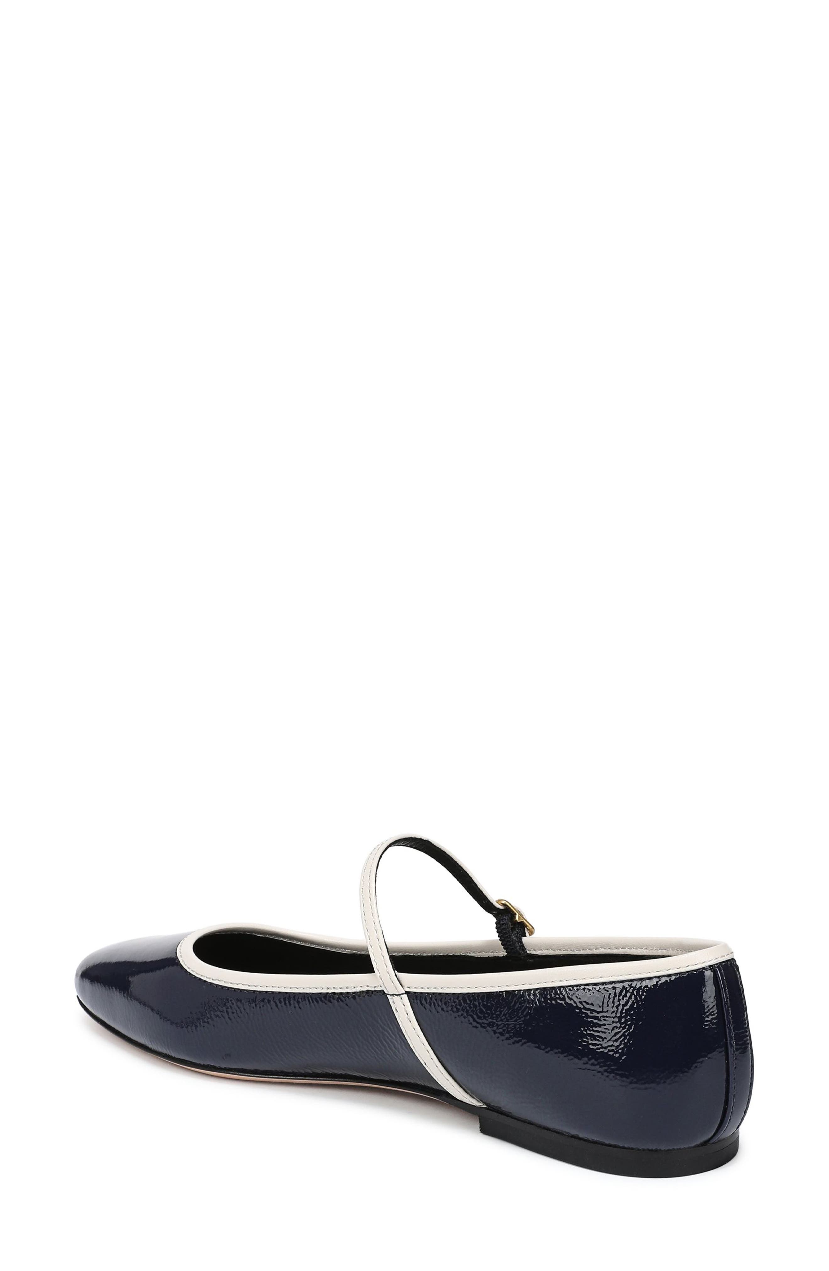 Ellie Mary Jane Flat, Alternate, color, NAVY/ ECRU