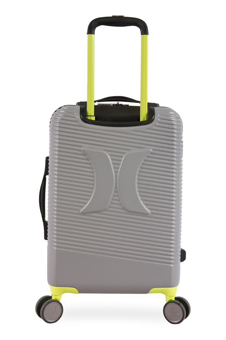 Torx 21-Inch Spinner Suitcase, Alternate, color, LIGHT GREY/ NEON