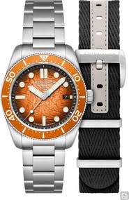 SPINNAKER x Dolphin Project Croft Midsize Automatic Sunrise Splash Watch Set, 40mm