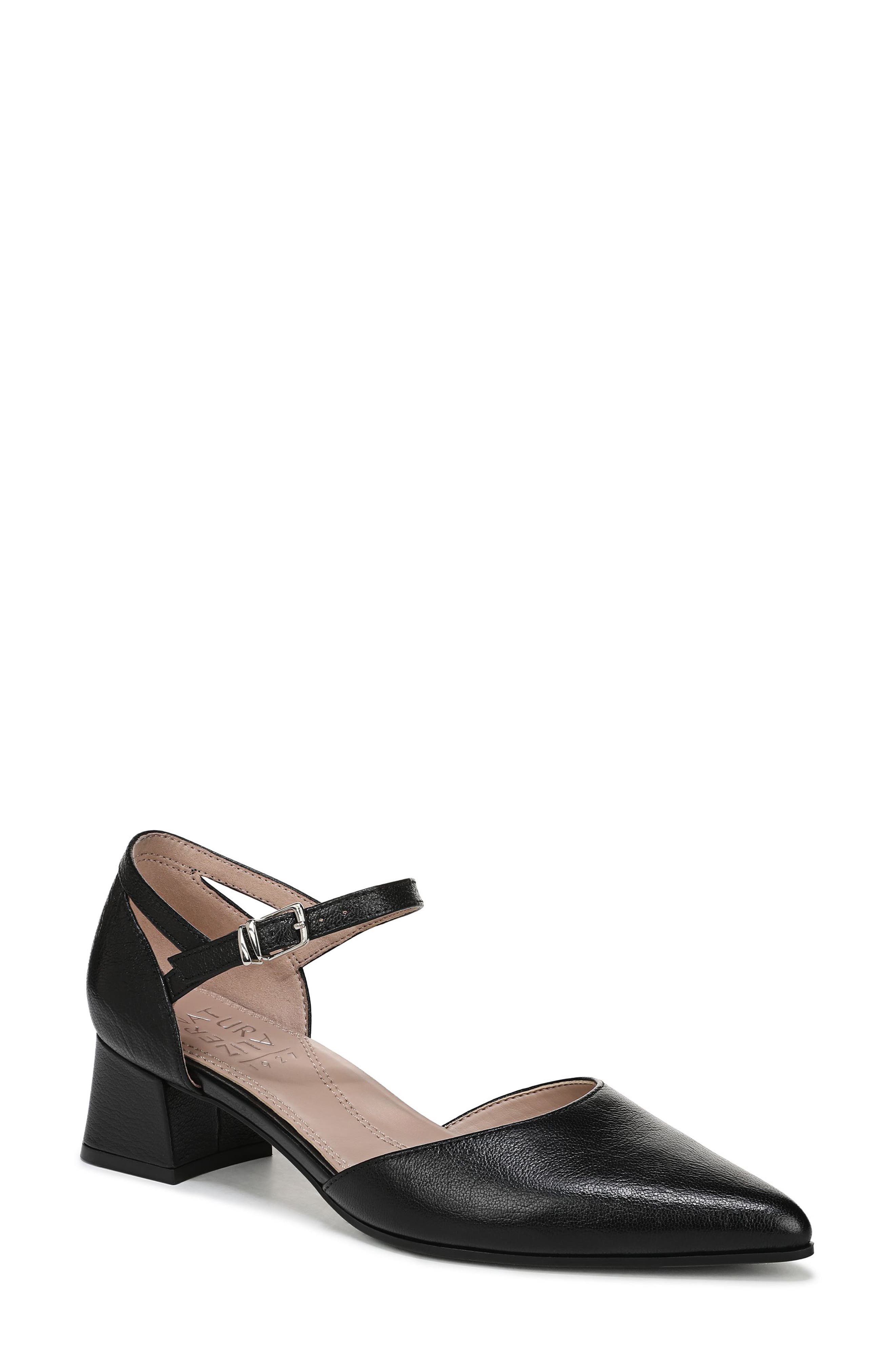 leather pointed heels