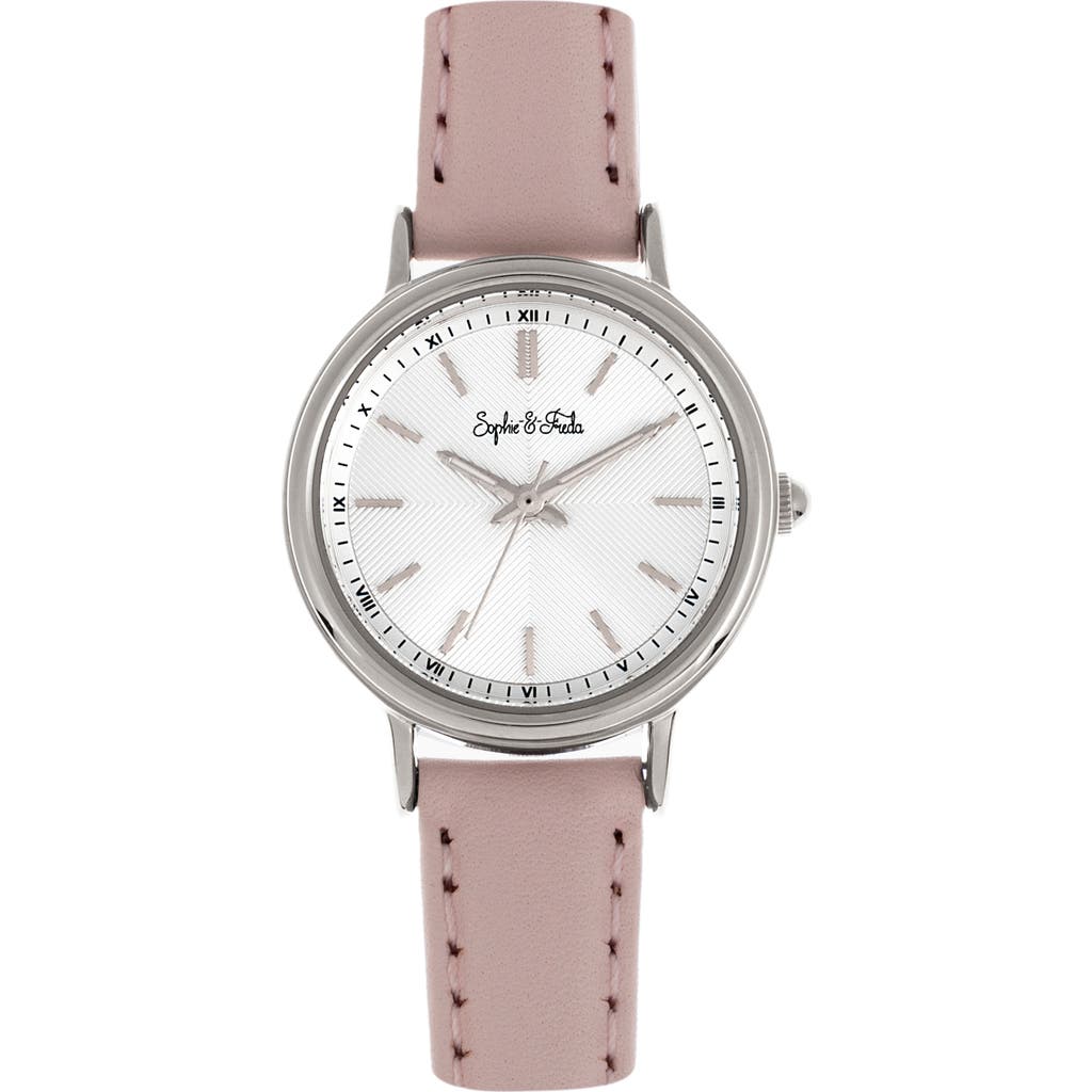 Sophie And Freda Sophie & Freda Berlin Leather-band Watch In Light Pink