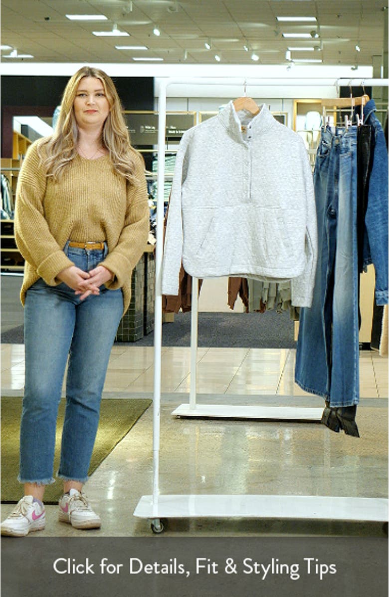 Corbet Quilted Half Zip Pullover, sales video thumbnail