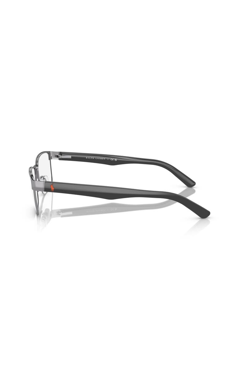 Polo Ralph Lauren 55mm Rectangle optical glasses, Alternate, color, Grey