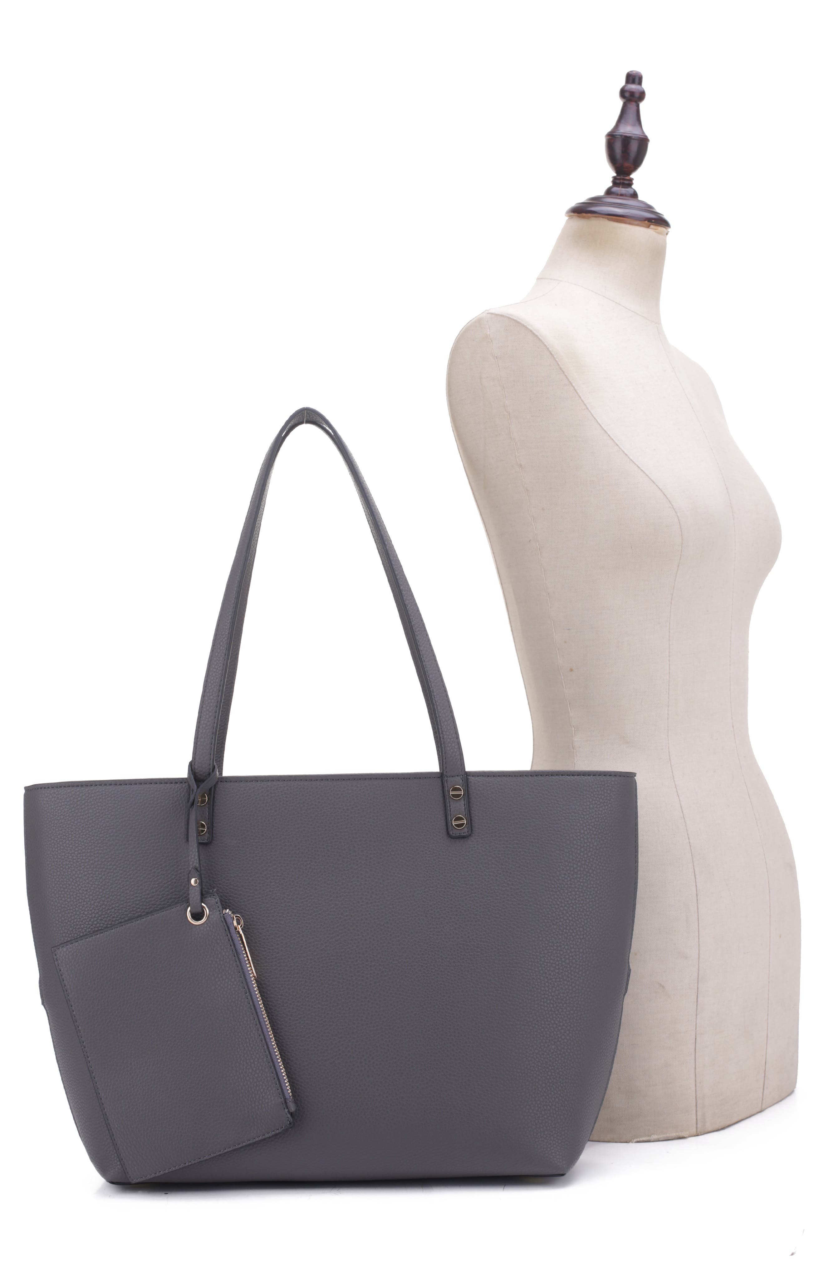 Mali + Lili Estie Recycled Vegan Leather Tote, Alternate, color, 