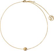 Burberry EKD Sphere Pearl Solitaire Necklace