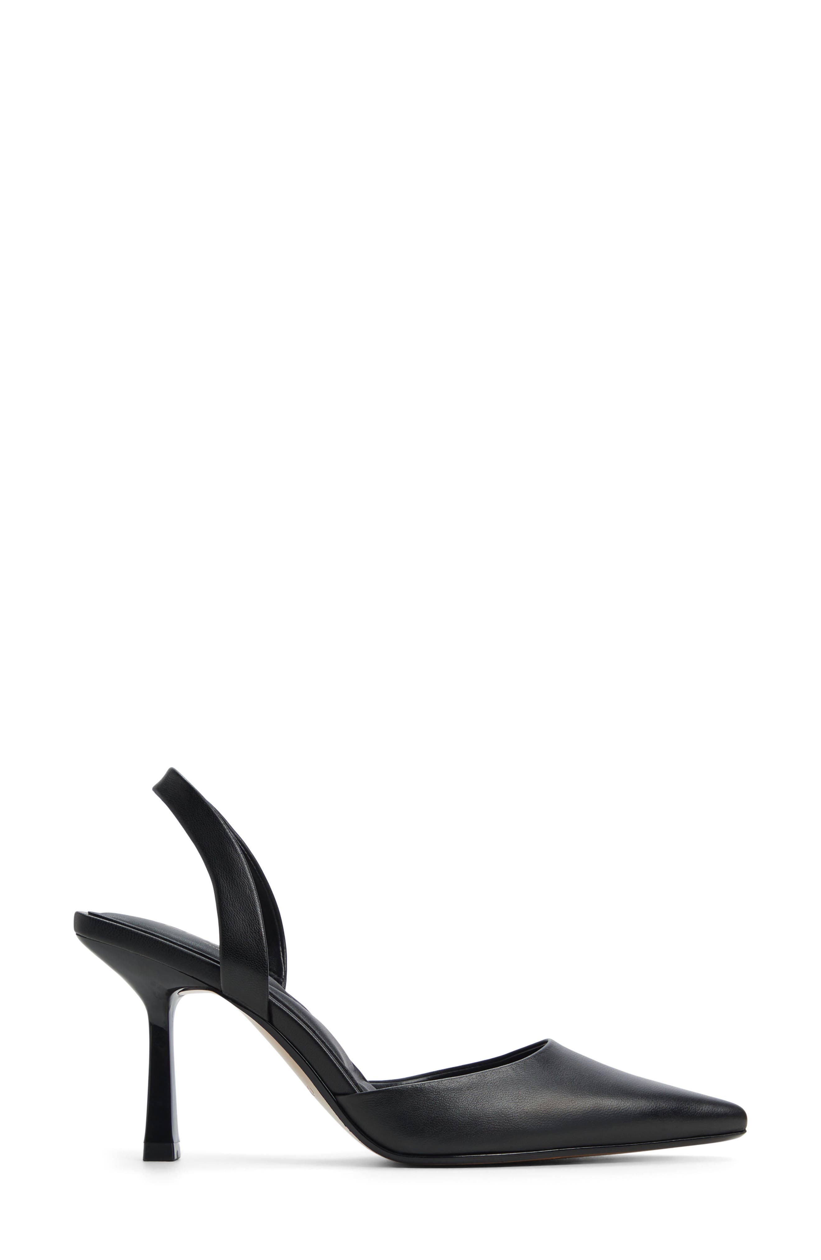 ALDO Brusanti Pointed Toe Slingback Pump, Alternate, color, Black