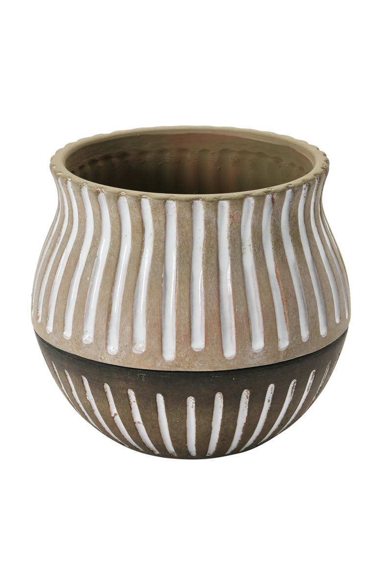 Storied Home Terracotta Pots with Saucers, Main, color, 