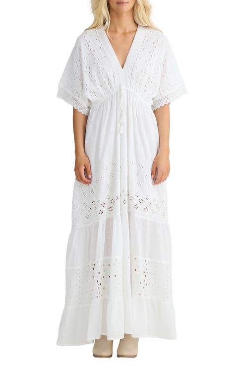 Nora Broderie Anglaise Tiered Maxi Dress