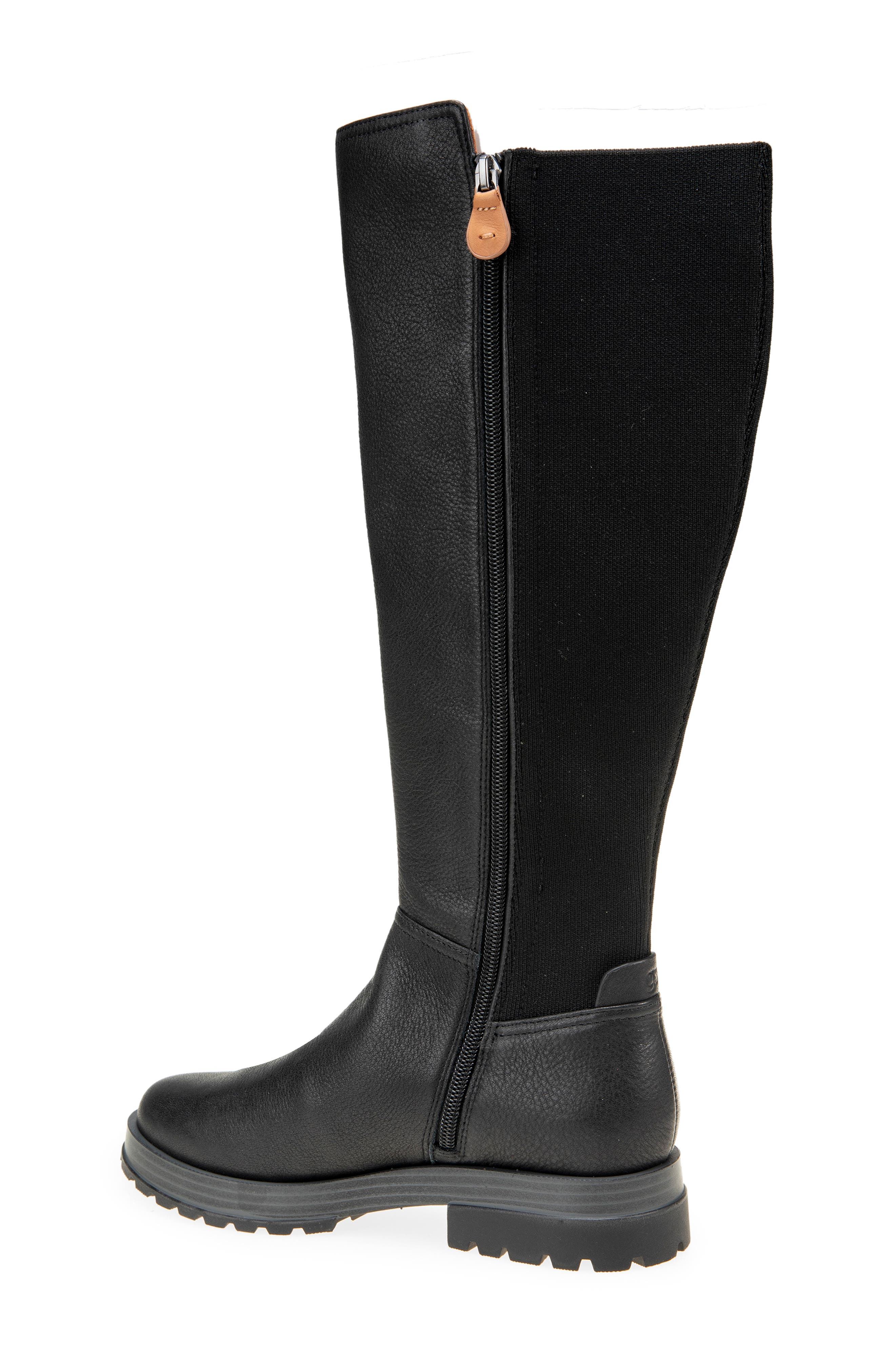 Prescila Knee High Boot, Alternate, color, BLACK LEATHER