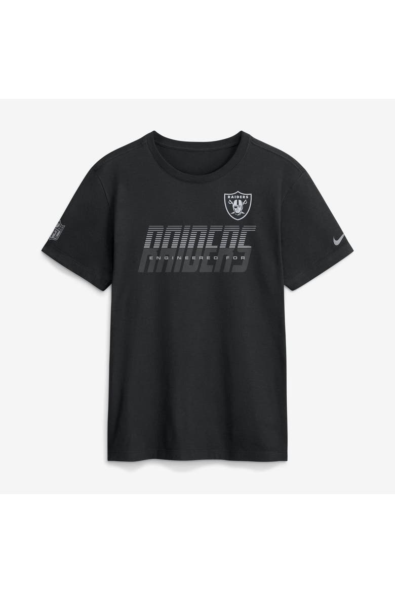 Men's Nike Black Las Vegas Raiders Sideline Dri-FIT T-Shirt, Main, color, Black
