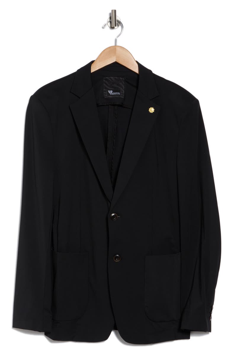 T.R. PREMIUM Slim Fit Pocket Blazer, Alternate, color, Black