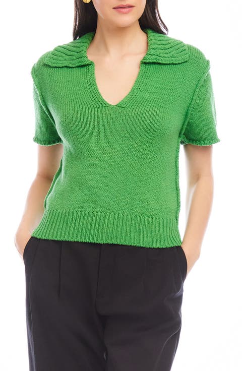 Evie Cotton Johnny Collar Polo