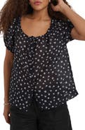 Alex Mill Rose Floral Cotton & Silk Top