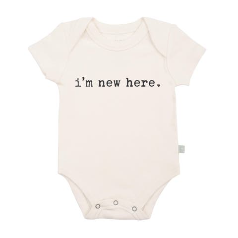 Organic Baby Braphic Bodysuit | I'm New Here (baby)