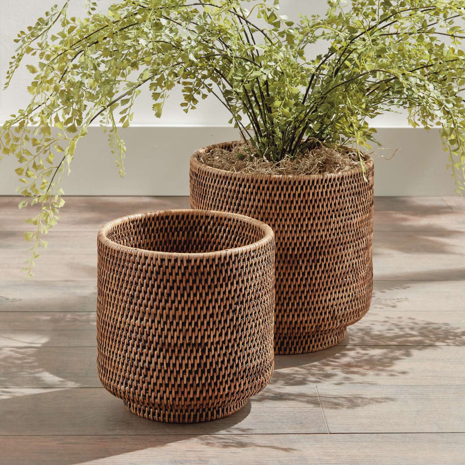 Napa Home & Garden BURMA RATTAN CACHEPOTS LARGE, SET OF 2 | Nordstrom