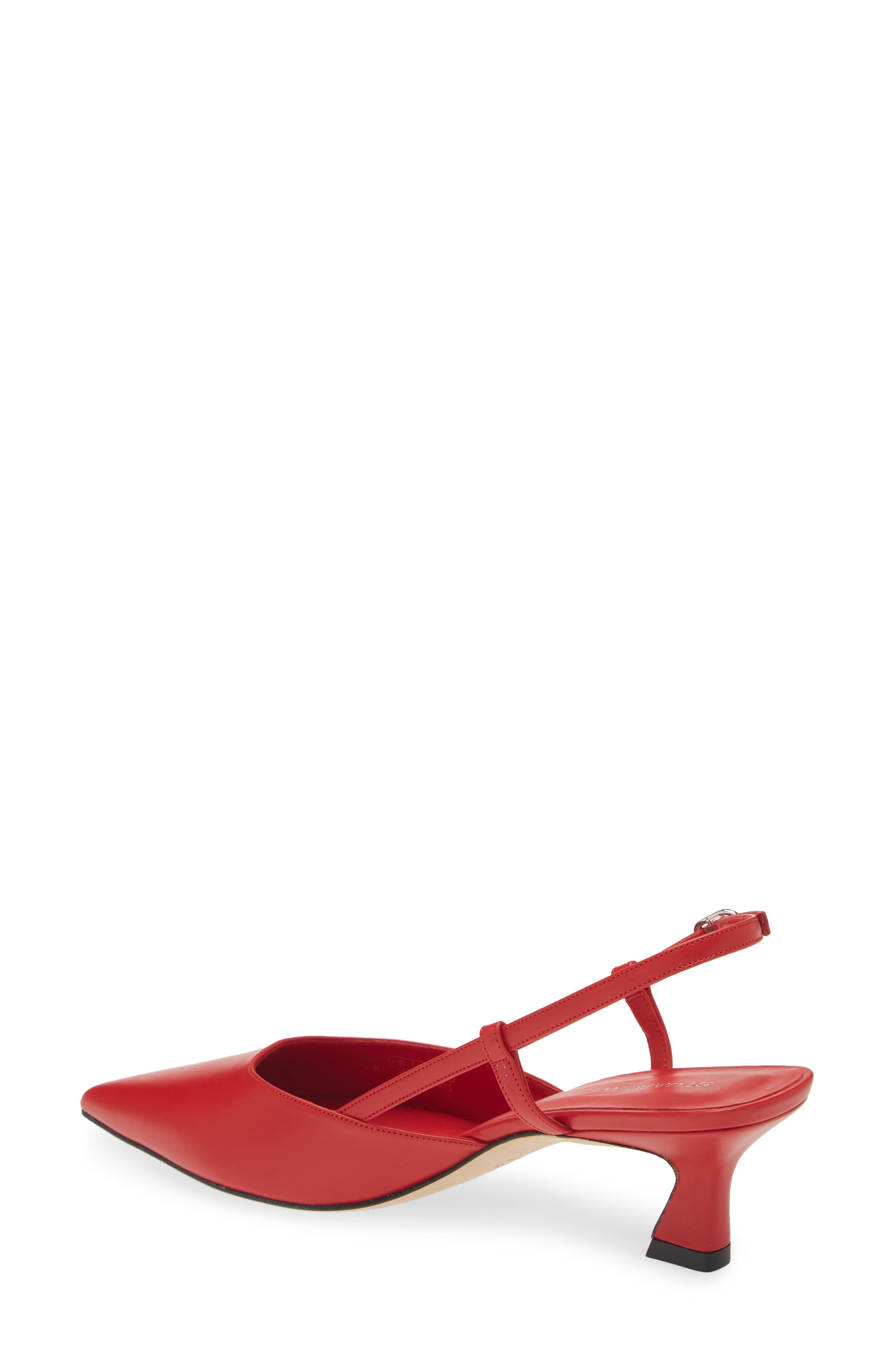 Stuart Weitzman Vinnie 50 Slingback Pump, Alternate, color, Cherry