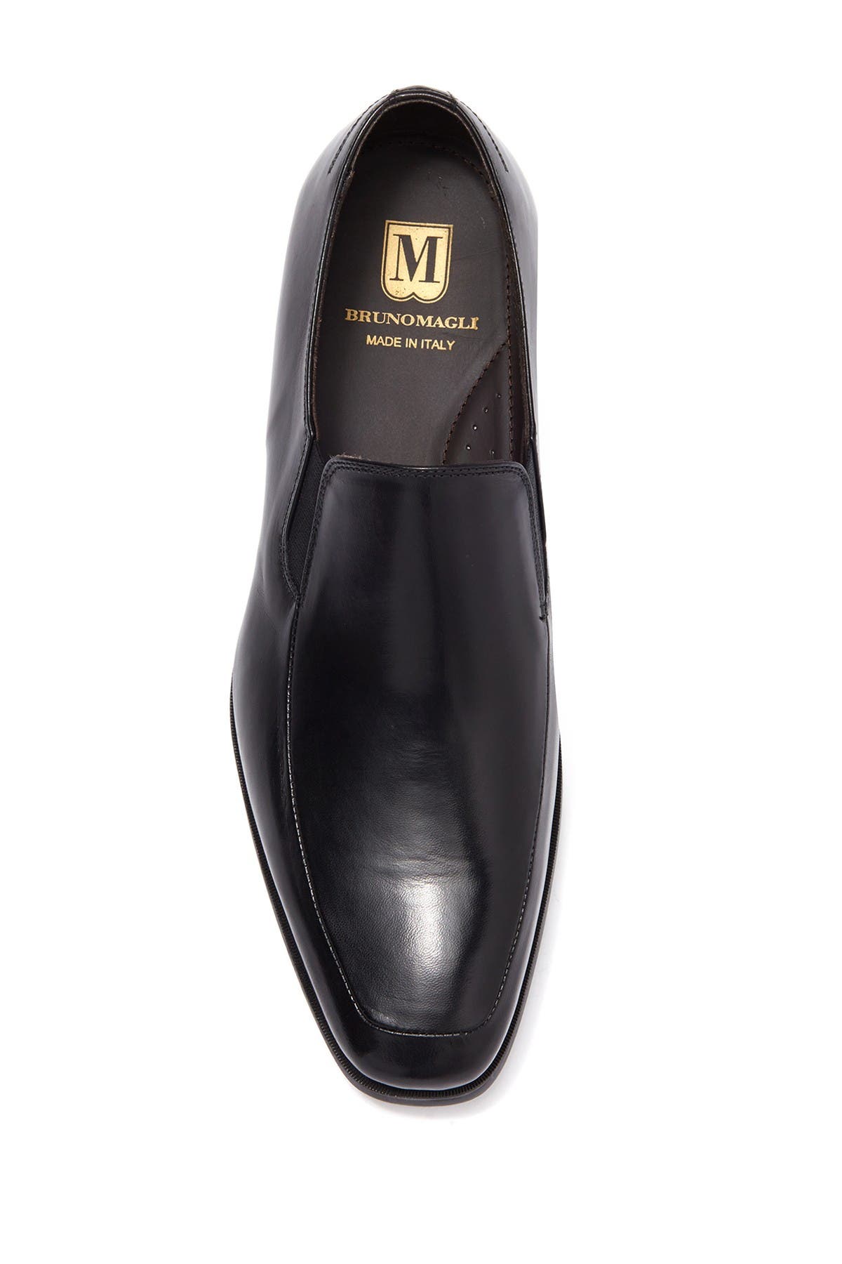 Bruno Magli Pitto Leather Loafer, Alternate, color, Bk Leather
