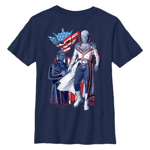 Boy's WWE Cody Rhodes Patriotic Pose  Graphic T-Shirt