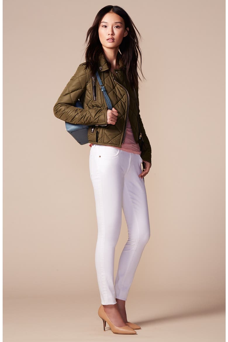 Stretch Skinny Jeans, Alternate, color, WHITE