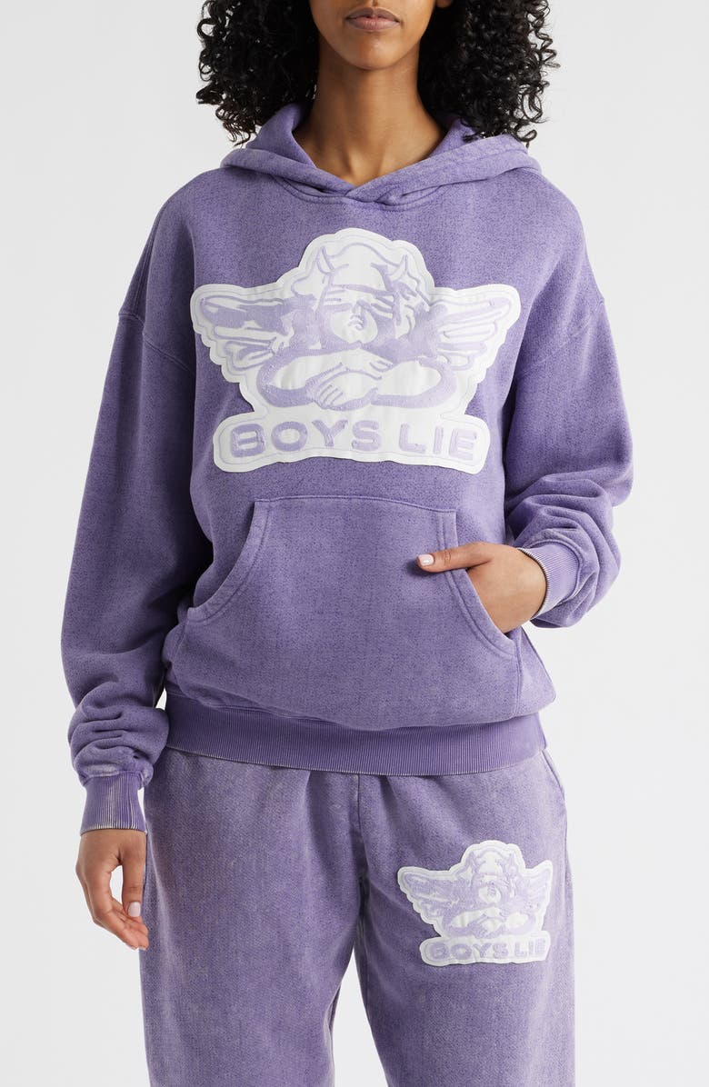 BOYS LIE Aura Let Love Guide My Way Racer Hoodie, Main, color,