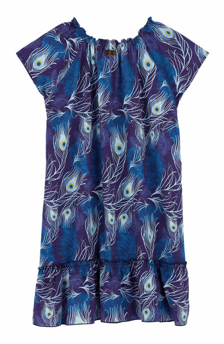 Vilebrequin Kids' Eyes Of The Wind Cotton Voile Dress, Alternate, color,